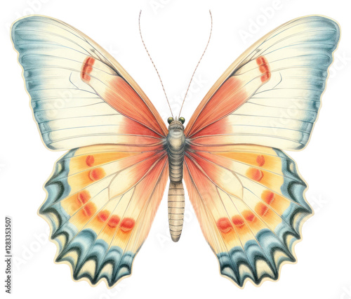 PNG Butterfly illustration drawing insect.