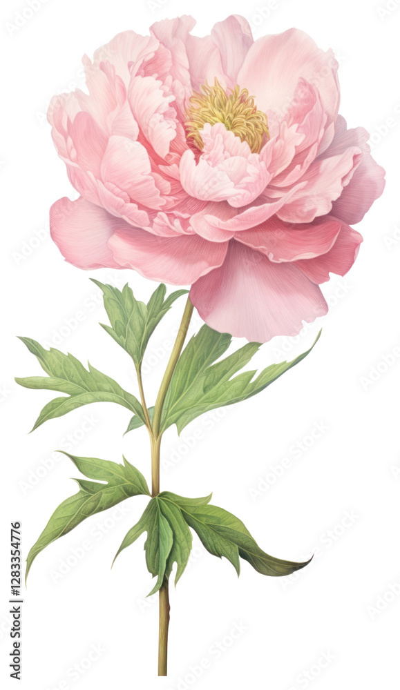 Obraz premium PNG Flower peony illustration botanical.