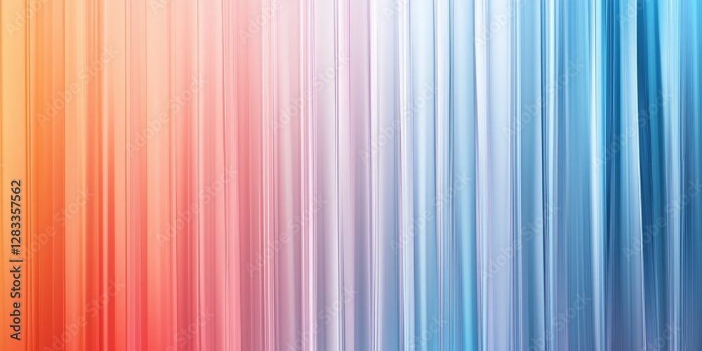Abstract Color Spectrum: A vibrant and dynamic display of color, with vertical stripes blending warm hues of orange and red, transitioning to cooler shades of blue. Abstract Color Spectrum: A vibrant and dynamic display of color, with vertical stripes blending warm hues of orange and red, transitioning to cooler shades of blue.