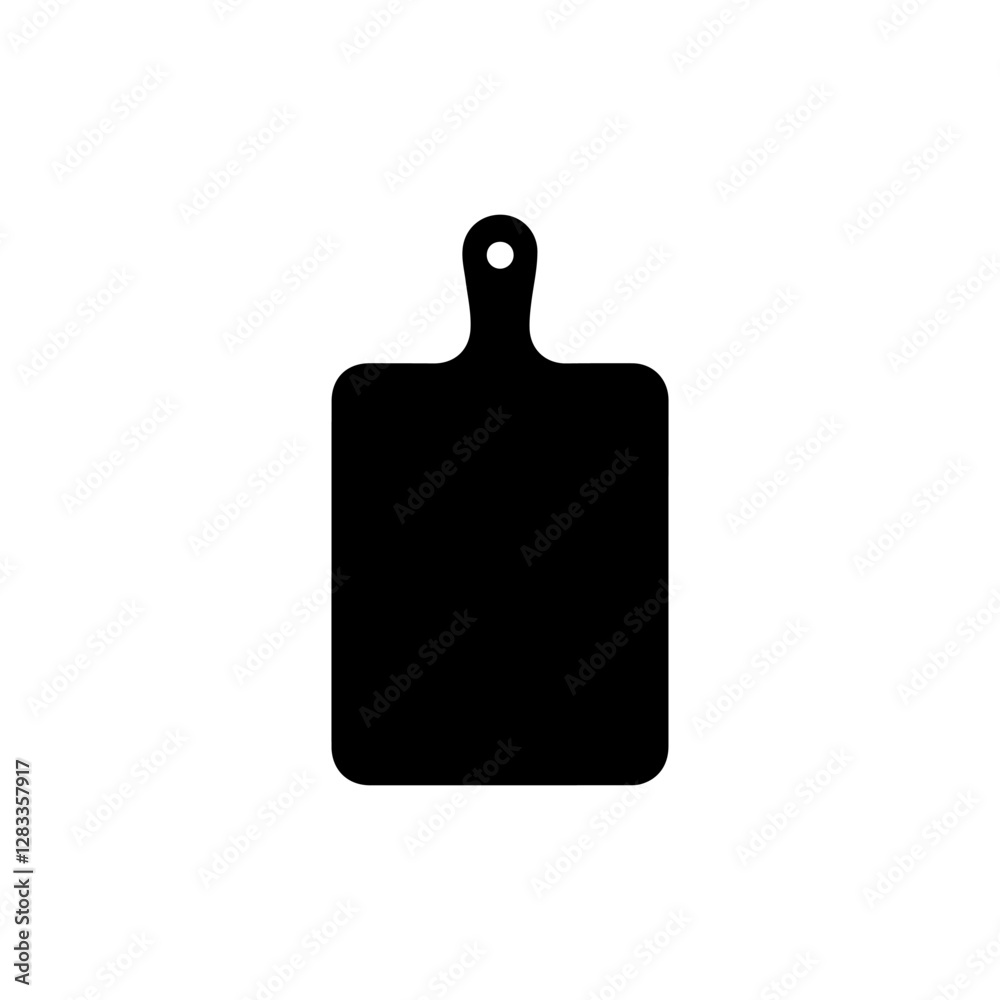 Obraz premium Cutting board silhouette vector illustration
