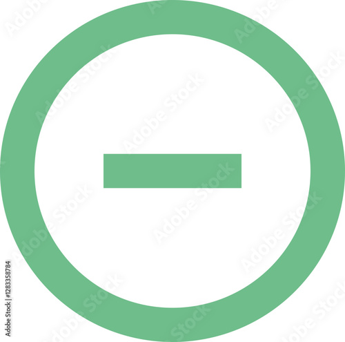 Minus Circle icon logo design 
