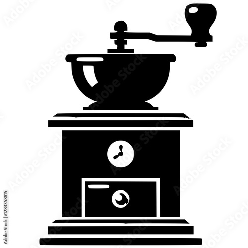 Coffee grinder silhouette