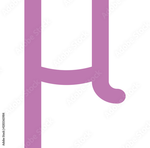 Mu Sign icon logo design