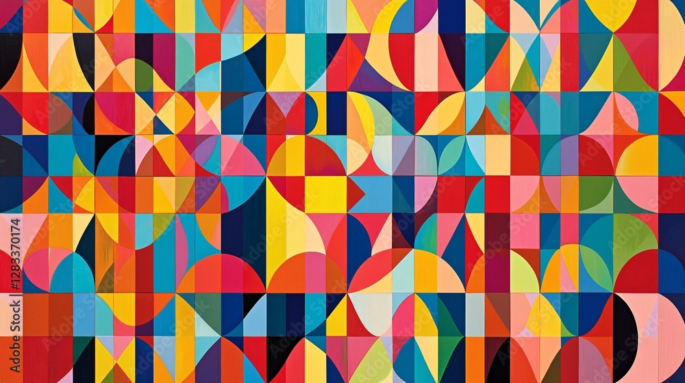 custom made wallpaper toronto digitalvibrant geometric abstract art inspiration for modern decor