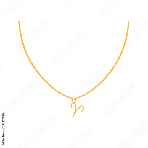 Aries Zodiac Necklace – Free-Spirited Water Bearer Pendant