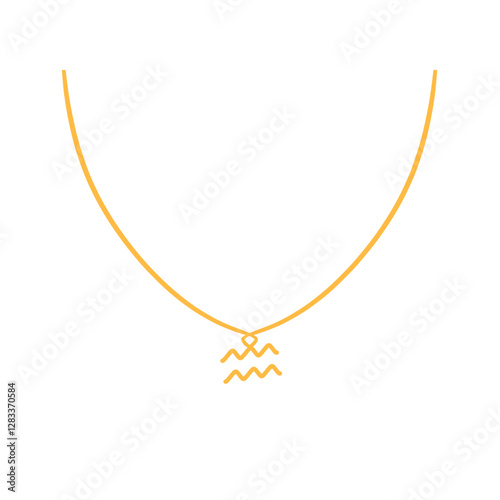 Aquarius Zodiac Necklace – Free-Spirited Water Bearer Pendant