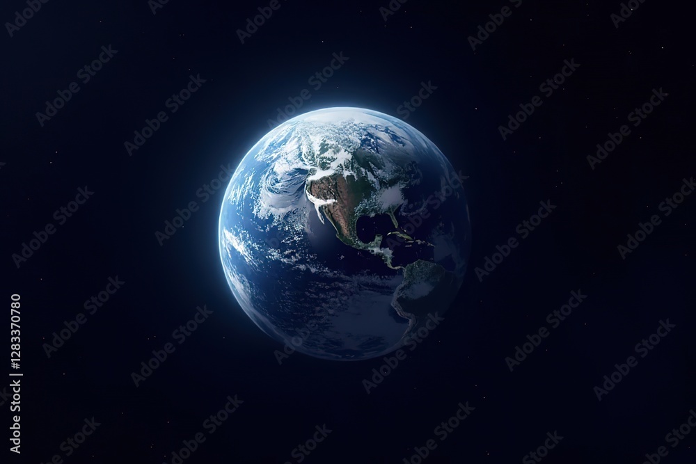 Fototapeta premium A night image of Earth from space.satellite