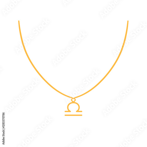 Libra Zodiac Necklace – Free-Spirited Water Bearer Pendant