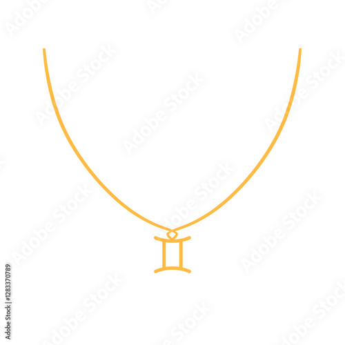 Gemini Zodiac Necklace – Free-Spirited Water Bearer Pendant