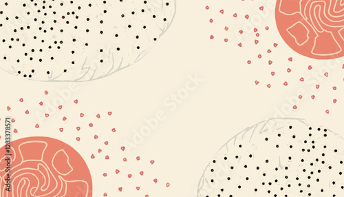 four distinct circles, each with a unique design and color scheme.