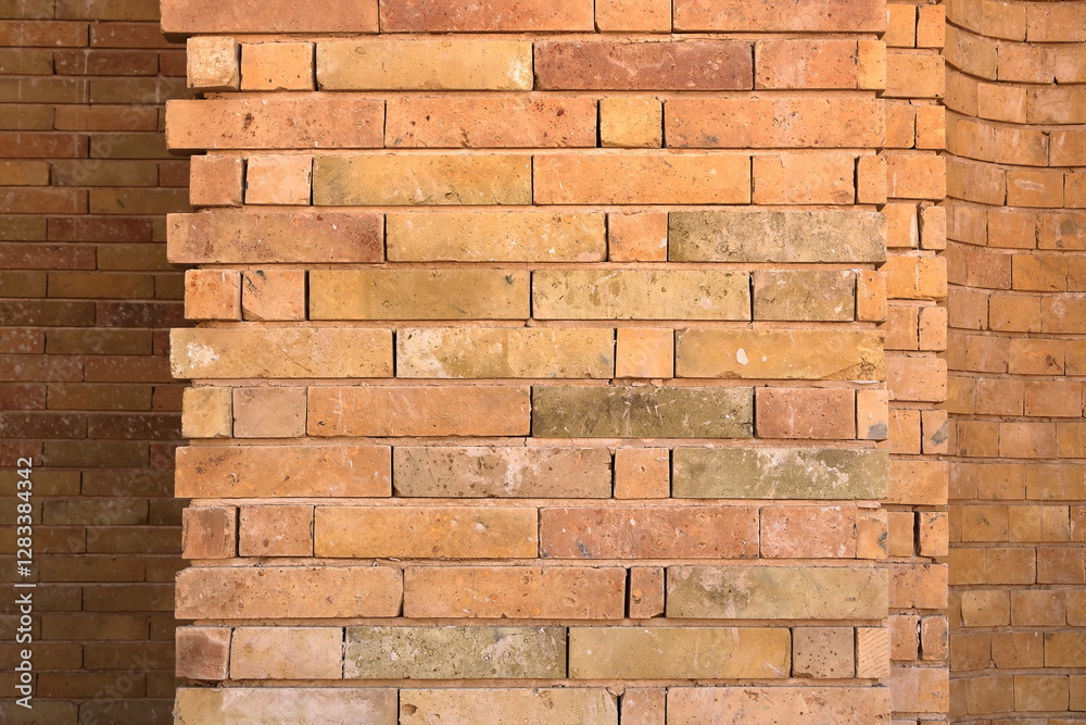 Obraz premium the walls and bricks of renovation of the Main Caliphal Palace at Samarra, Iraq, known in Arabic as Dar al-Khilafa (Abode of the Caliphate) or Qasr al-Khalifa (Palace of the Caliph)