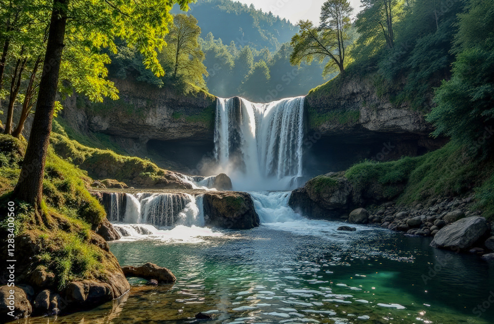 Naklejka premium maintaining a healthy ecology in the wild. the concept of environmental pollution awareness