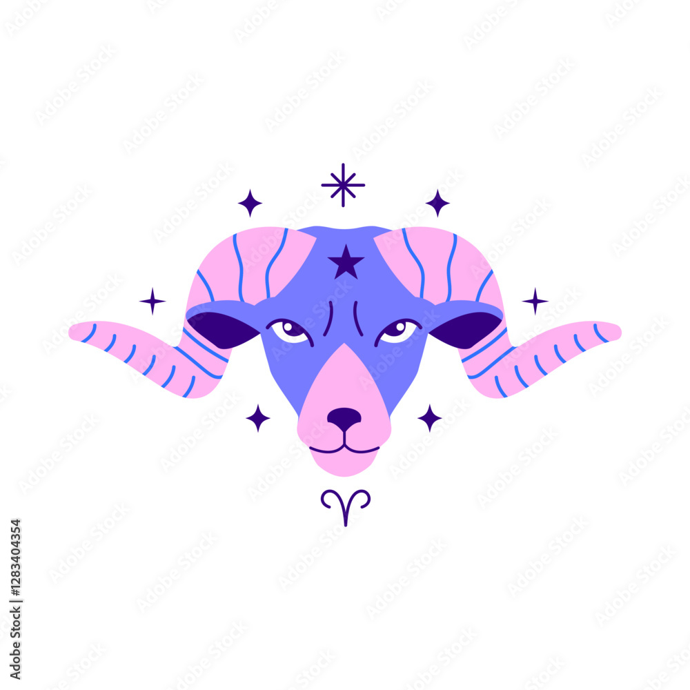 Obraz premium Aries zodiac sign