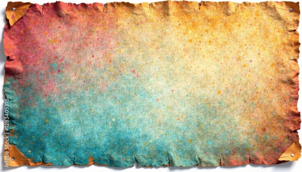 Naklejka premium Distressed paper background with worn edges and creases , decayed wood , worn look, aged paper