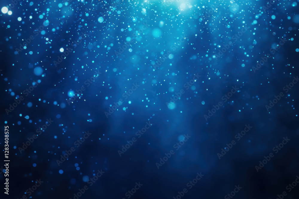 Obraz premium Abstract Blue Defocused bokeh background