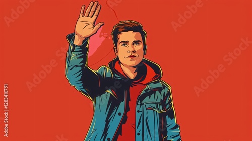 man with a gun