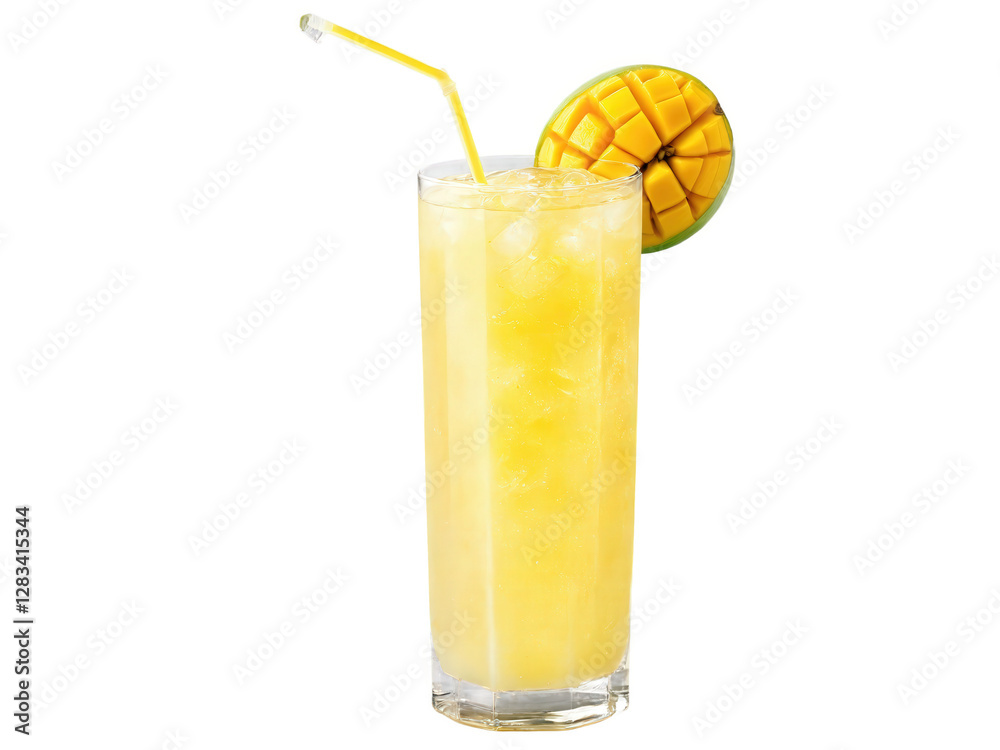 Mango Lemonade A sweet and tangy lemonade made with fresh mango puree and a splash of lime. The mango provides Mango Lemonade A sweet and tangy lemonade made with fresh mango puree and a splash of lime. The mango provides