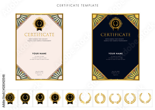 賞状２７０　certificate　award　表彰状　celebration