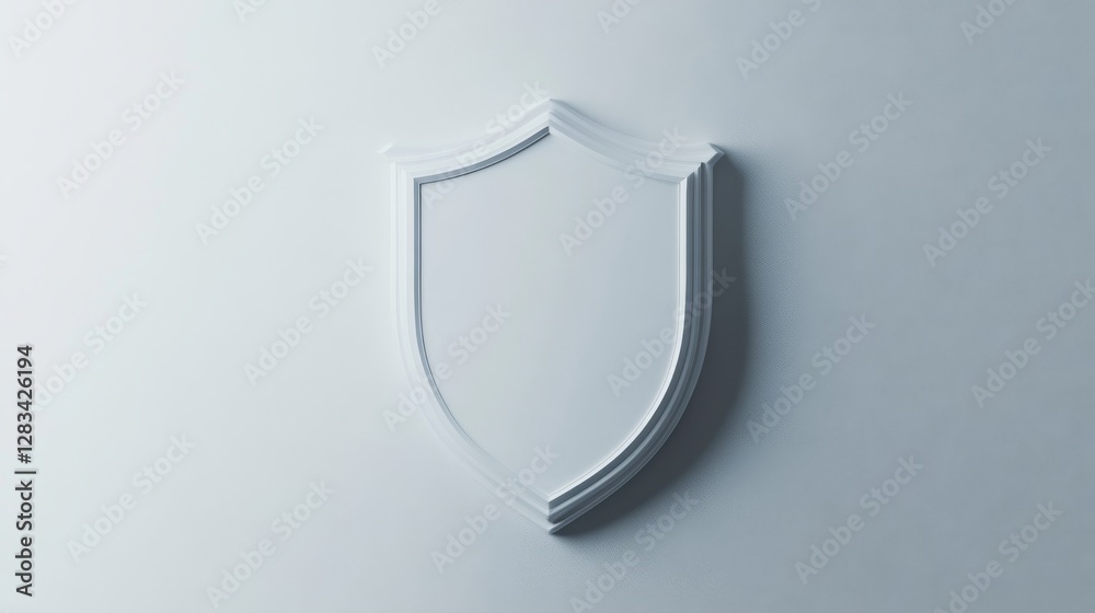 a white logo of a badge, with space in the middle to add text a white logo of a badge, with space in the middle to add text
