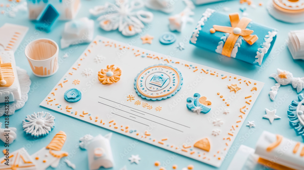 Fototapeta premium Celebration concept: Sweet Miniature World Creation