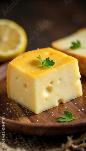 Whey-based cheese with granular texture and mild flavor, milk, curd