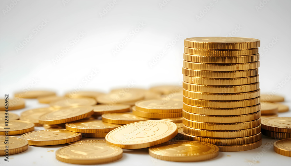 stack of gold coins stack of gold coins