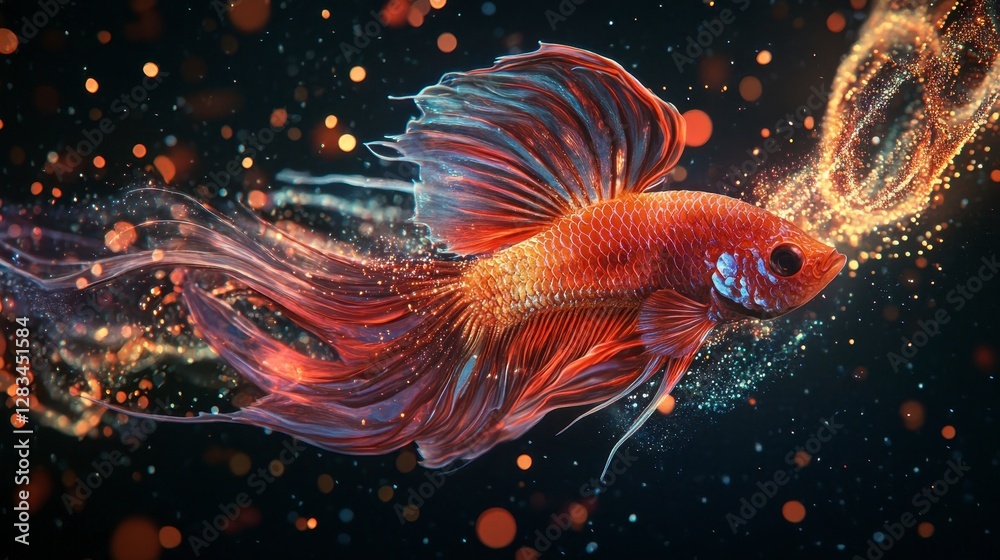 Majestic Betta Fish Sparkling Water Aquatic Life Majestic Betta Fish Sparkling Water Aquatic Life