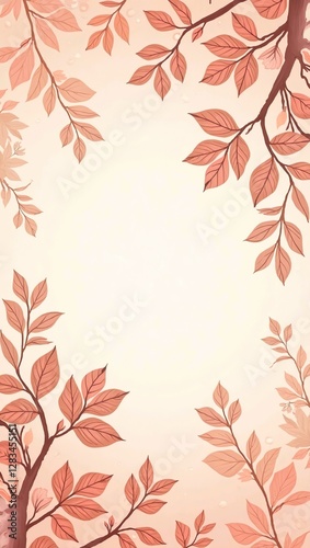 Wallpaper Mural  leaves border Torontodigital.ca