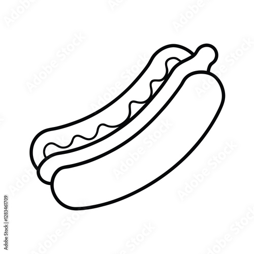 hot dog vector illustration