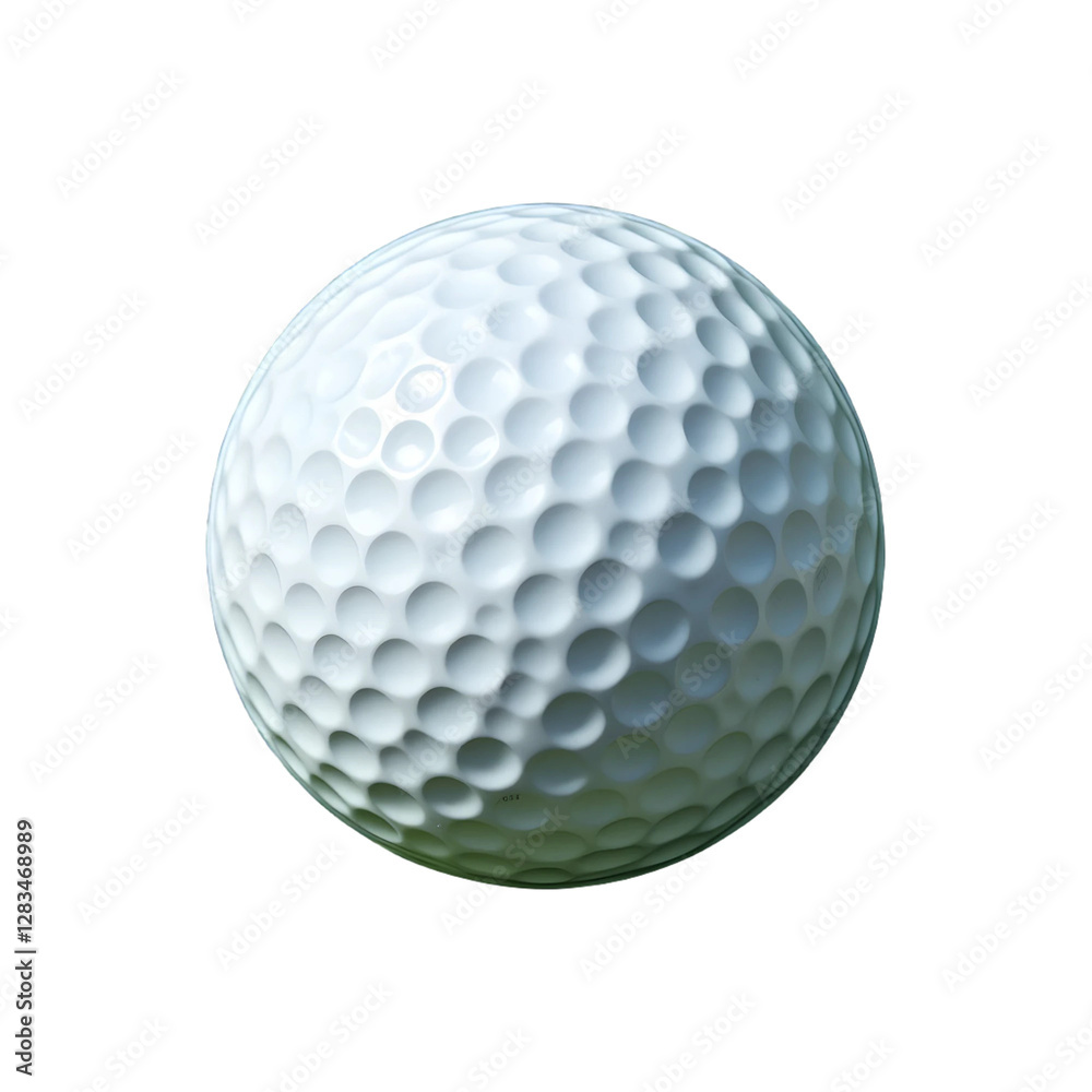 High-Quality Close-Up Image of a White Golf Ball with Dimples Set Against a Solid Black Background. High-Quality Close-Up Image of a White Golf Ball with Dimples Set Against a Solid Black Background.