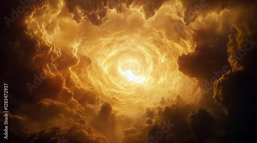 Cosmic Portal Opening in a Swirling Storm of Light and Dust