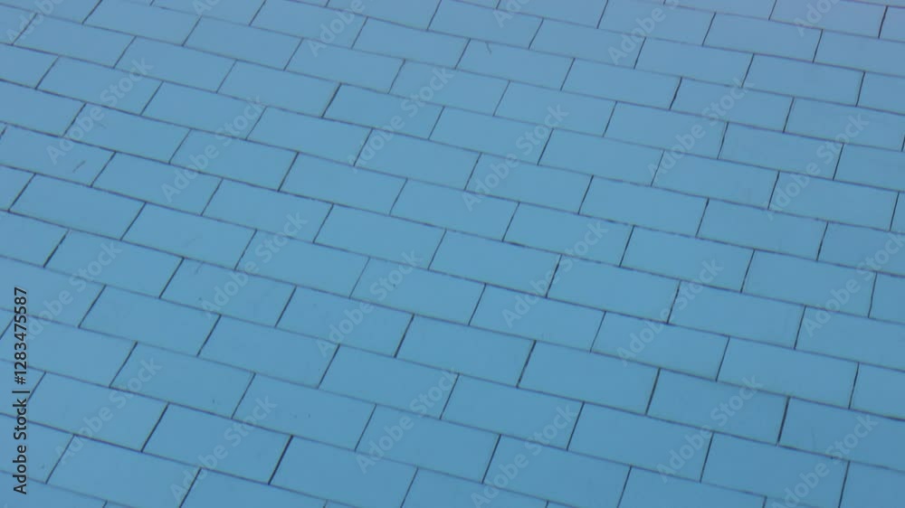 Light blue tiles pool bottom rotating clockwise in marsa alam