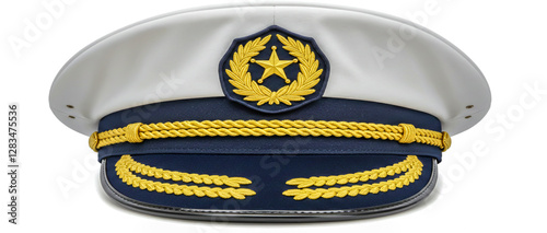 Navy Blue White Sailor Hat