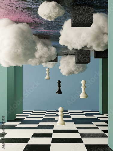 man and chess pieces