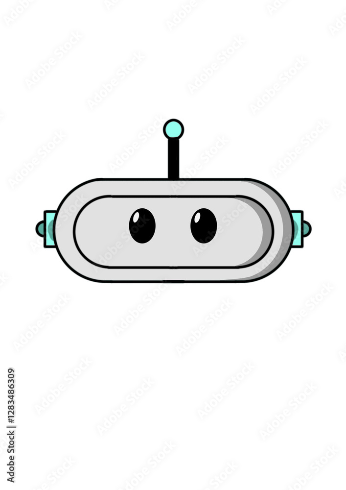 Obraz premium Head of robot