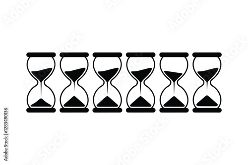 Hourglass bundle set vector illustrator