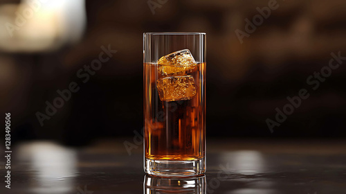 Cold brew coffee in a tall glass