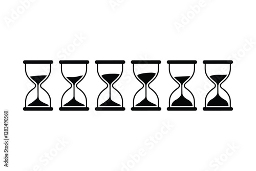 Hourglass bundle set vector illustrator