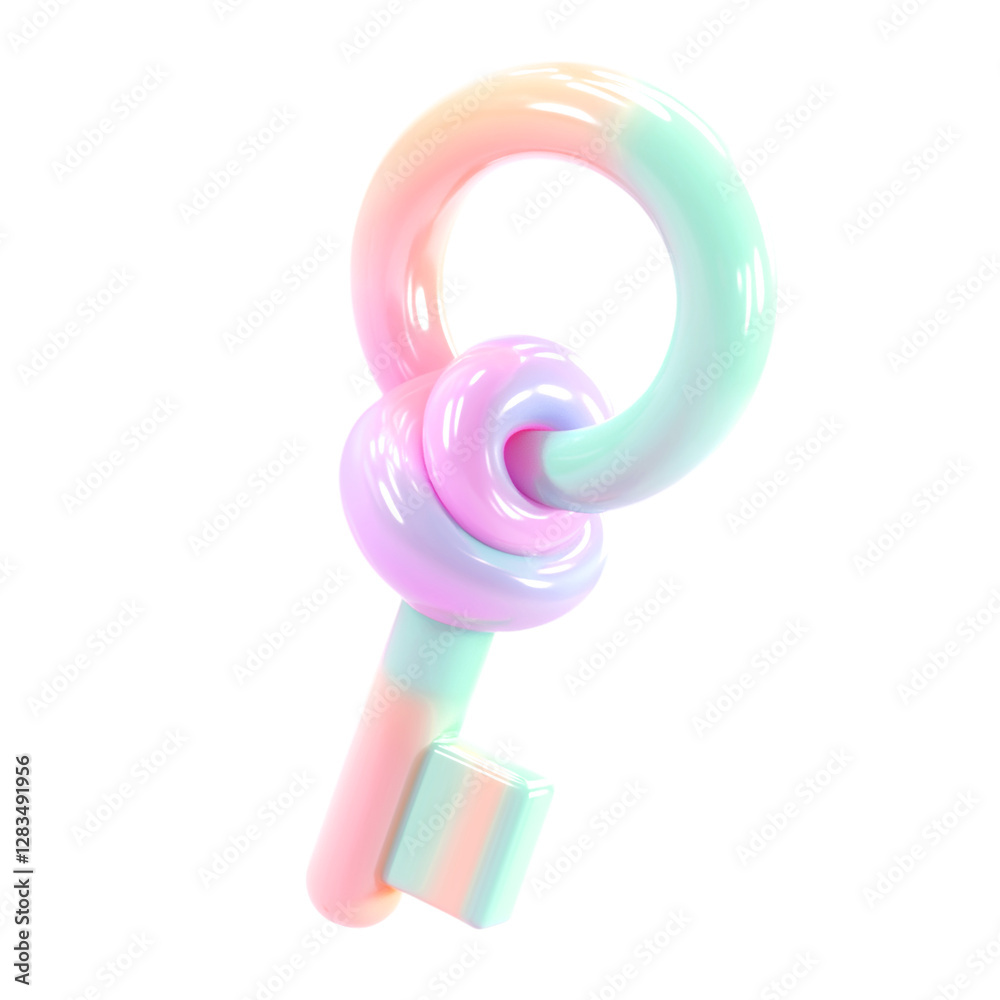 key icon isolated 3d render illustration key icon isolated 3d render illustration
