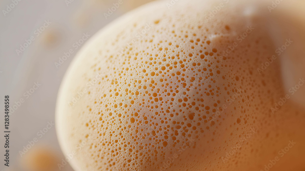 Macro shot of a makeup sponge blending foundation on skin Macro shot of a makeup sponge blending foundation on skin