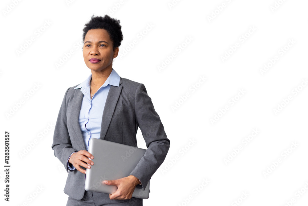 Professional African American woman with a strong business presence Professional African American woman with a strong business presence