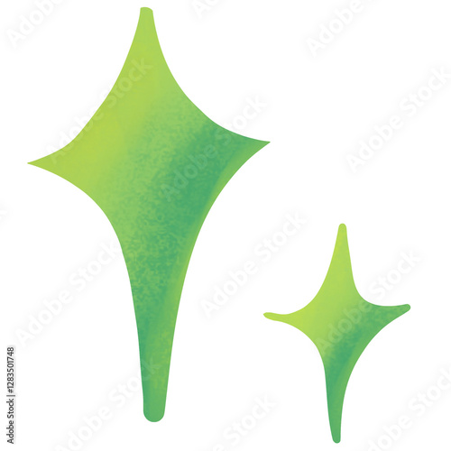 vector illustration of a star sparkle doodles 