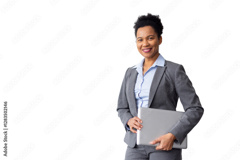Experienced African American business leader with a poised expression Experienced African American business leader with a poised expression