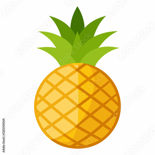 pineapple on a white background