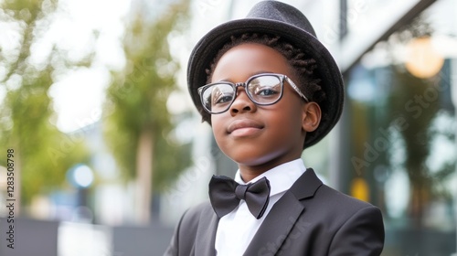 Young startupper in stylish business attire.  photo