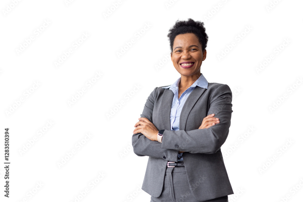 Elegant African American businesswoman with a refined presence