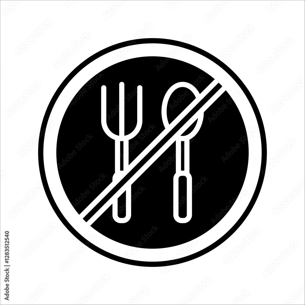 No food icon. Do not eat icon. Forbidden eat icon on isolated on white background for graphic and web design.
No food icon. Do not eat icon. Forbidden eat icon on isolated on white background for graphic and web design.