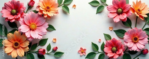Wallpaper Mural Floral wall with artificial flowers in vintage style, floral arrangement, vintage, garden Torontodigital.ca