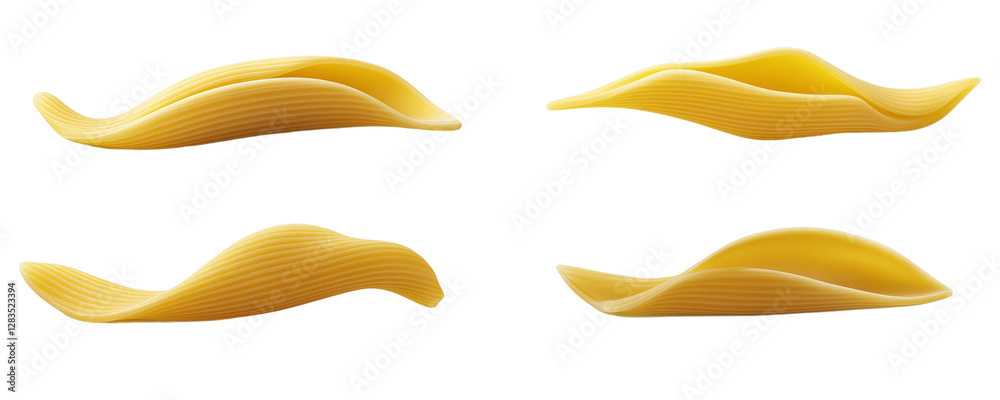 Obraz premium POLA PASTA Sounds like Italian pasta penne on a transparent background PNG