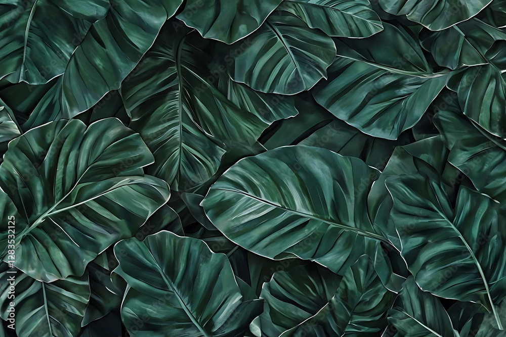 Tropical Foliage Rich In Texture And Color Variations Tropical Foliage Rich In Texture And Color Variations